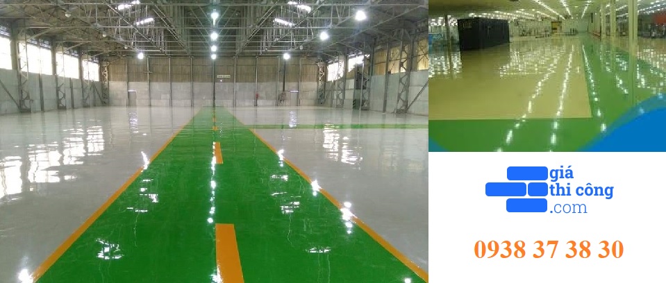 Giá thi công sơn sàn epoxy cho nhà xưởng chống trượt chống tĩnh điện