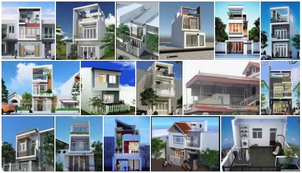 10 mẫu nhà 2 tầng 1 tum đơn giản mà siêu đẹp