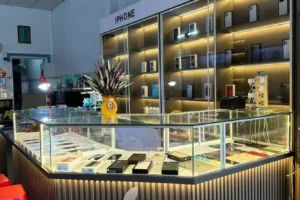 Thi công tủ trưng bày gỗ công nghiệp