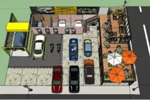 Thiết kế thi công gara sửa chữa ô tô, trạm rửa xe hơi